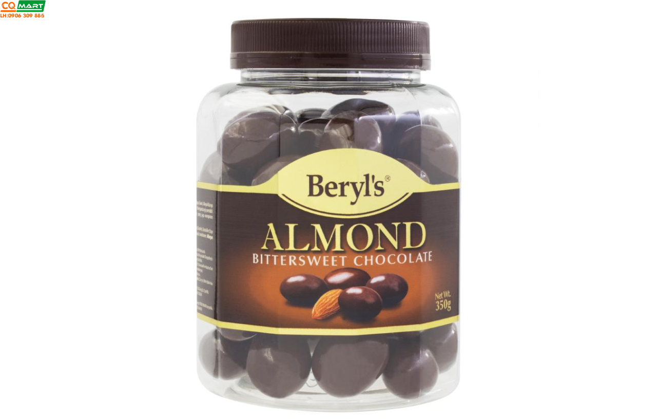 Sô cô la Beryl's Almond Bittersweet 350g 