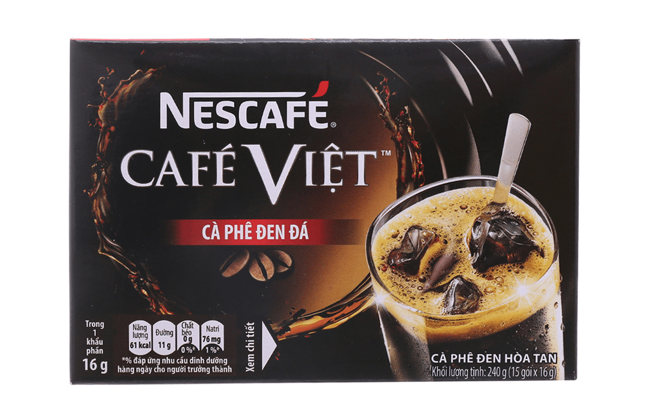 Nestcafe Cà phê Việt Đen Đá 240g 