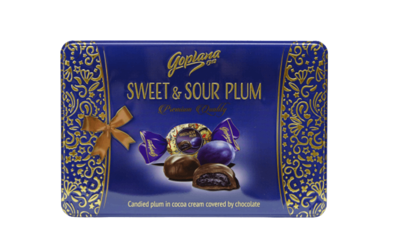 Chocolate Goplana Sweet & Sour Plum 225g