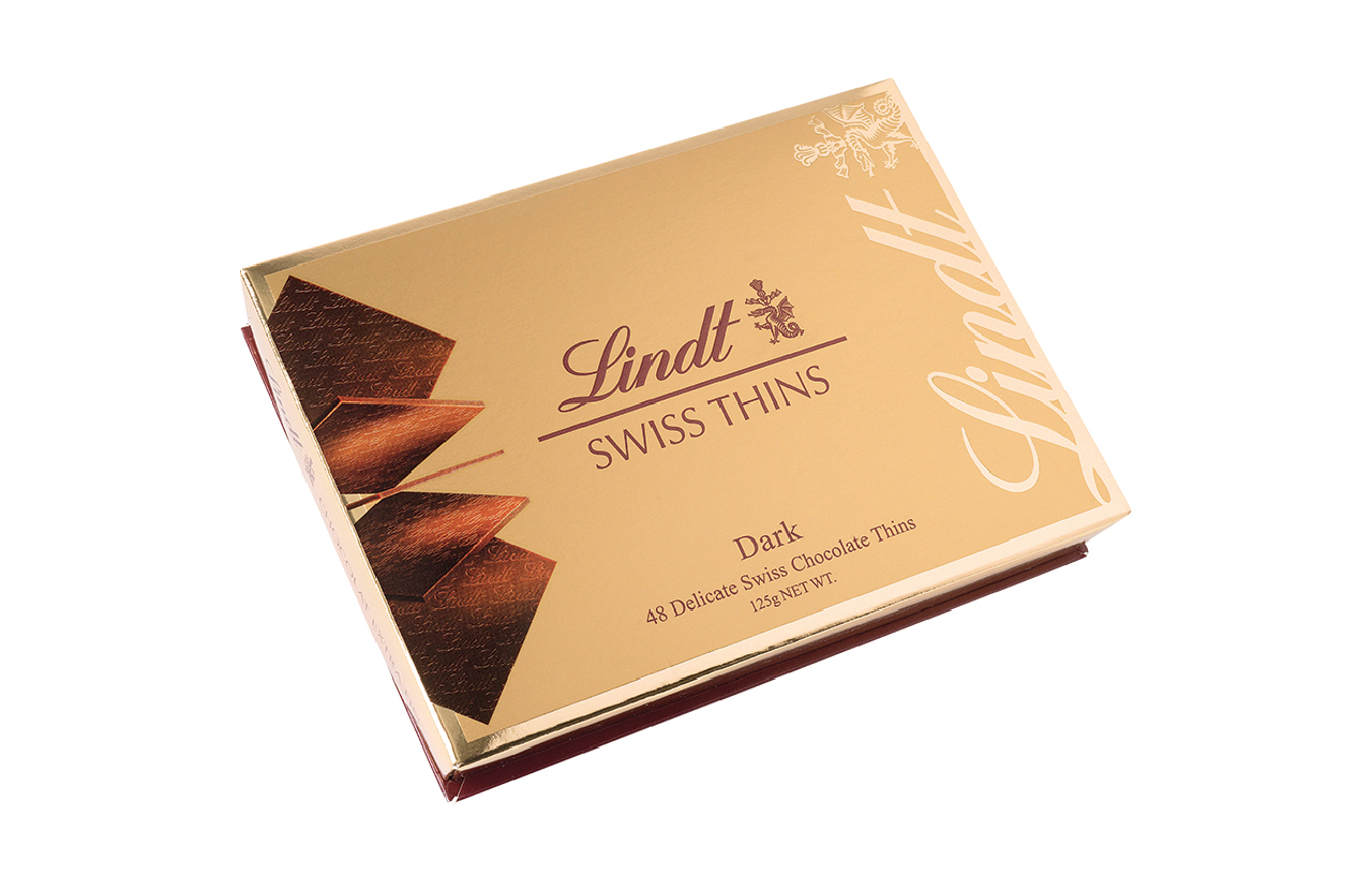 Chocolate Lindt Swiss Dark Thin 168g