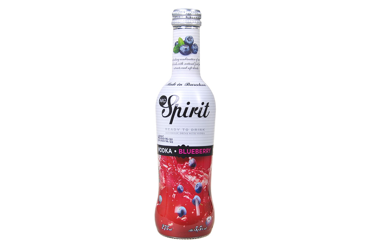 Rượu Trái Cây MG Spirit Vodka Blueberry 5,5% – Chai 275ml