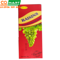 Nho Khô Raisin Hiệu Thaco Hộp Dẹp Dài 140g