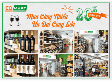 GIẢM GIÁ 10% - 30% RƯỢU VANG NHẬP KHẨU
