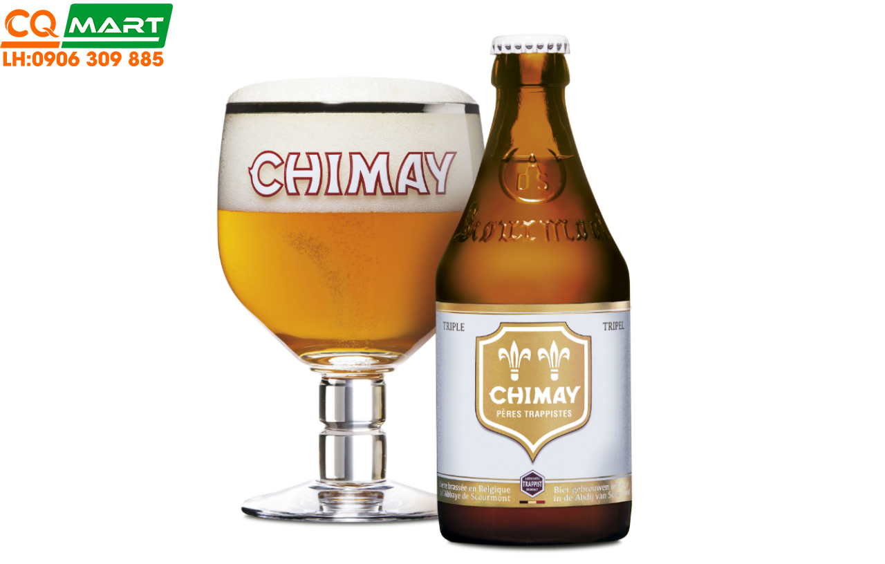 Bia Chimay Triple Ale Trắng 8% - Chai 330ml