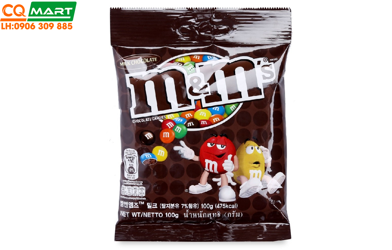 Kẹo Chocolate Sữa M&M's Gói 90g