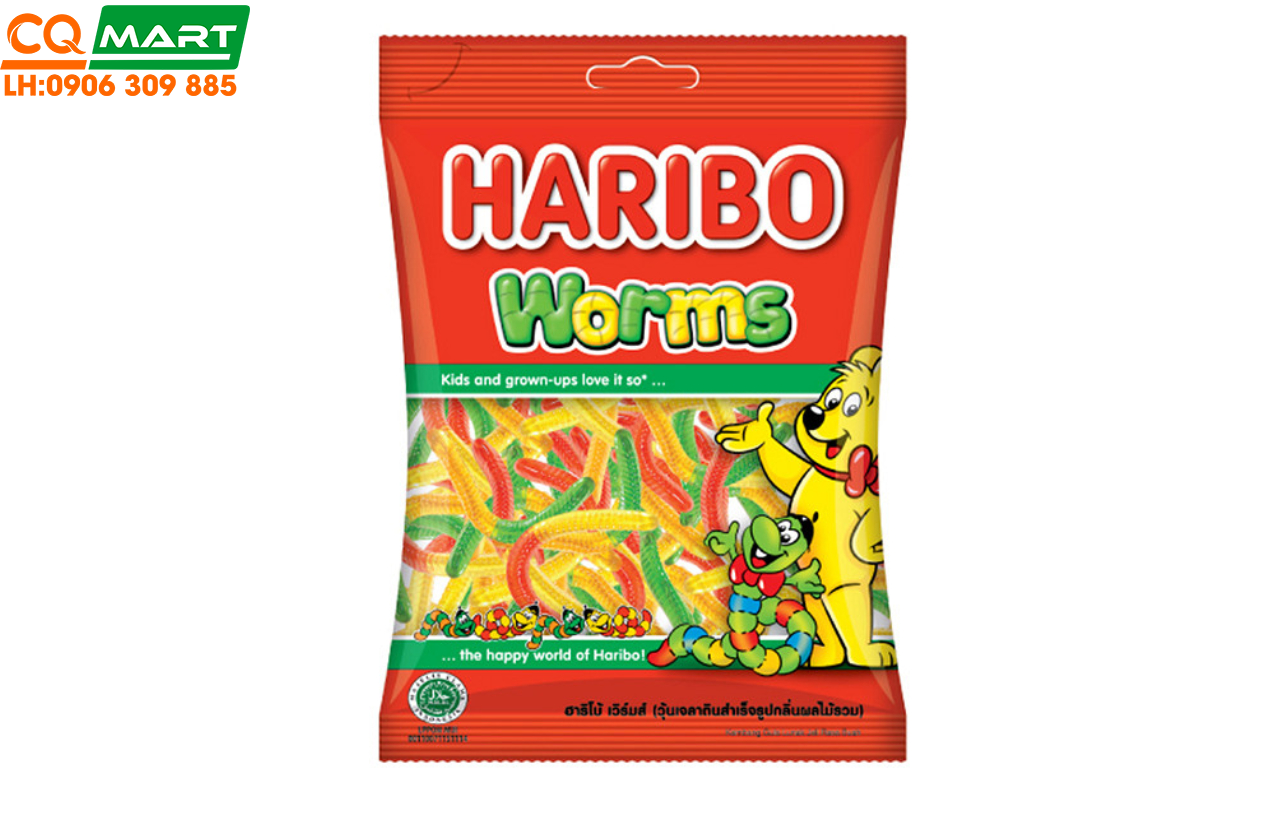 Kẹo Dẻo Haribo Worms 80g