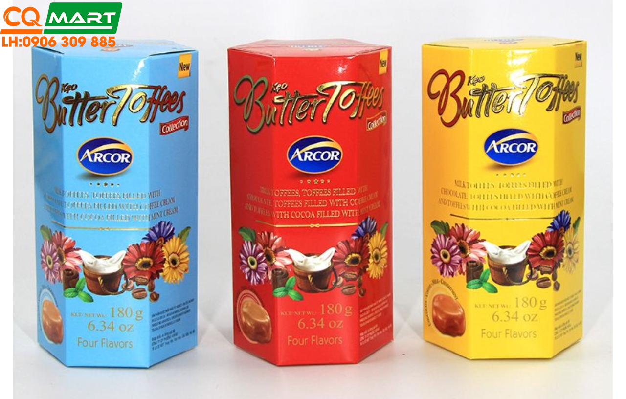 Butter Toffees Hộp Lục Giác Giấy 90g