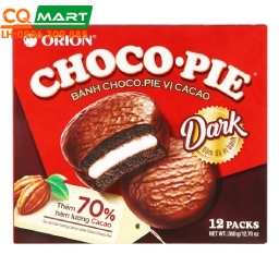 Bánh Vị Ca Cao Choco-pie Dark Hộp 396g (12 cái)