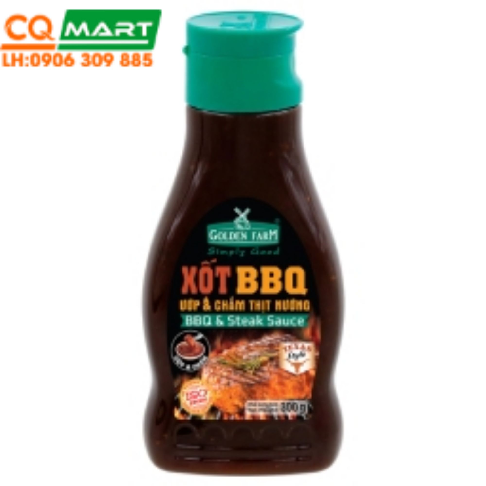 CQ Mart Food & Wine. Sốt BBQ Texas Nướng & Chấm Golden Farm