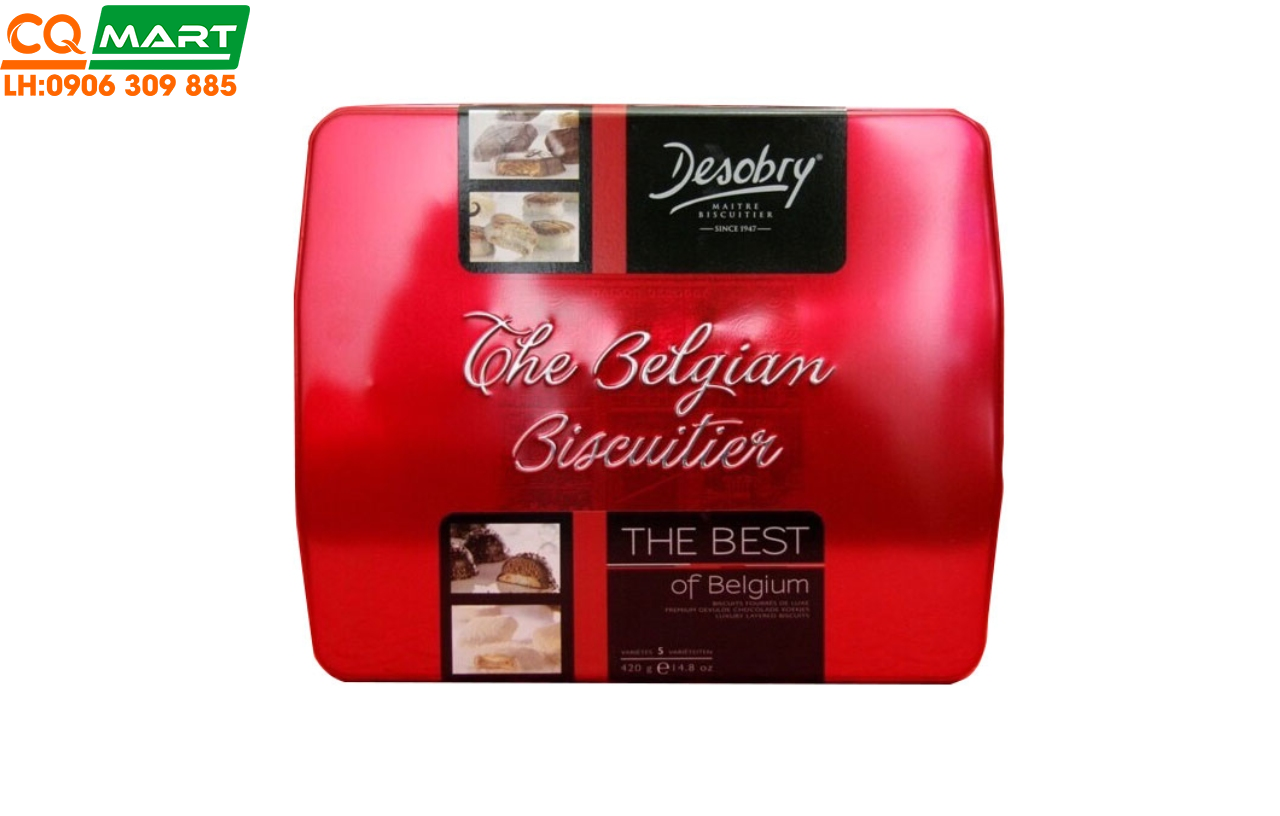 Bánh Quy Desobry The Belgian Biscuitier The Best Hộp Thiếc 420g