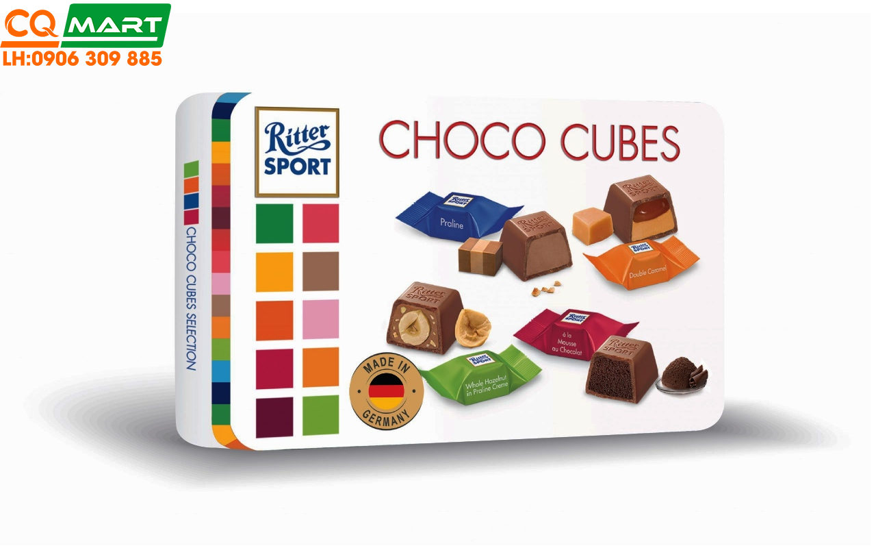 Socola Ritter Sport Chocolate Cubes Selection 192g