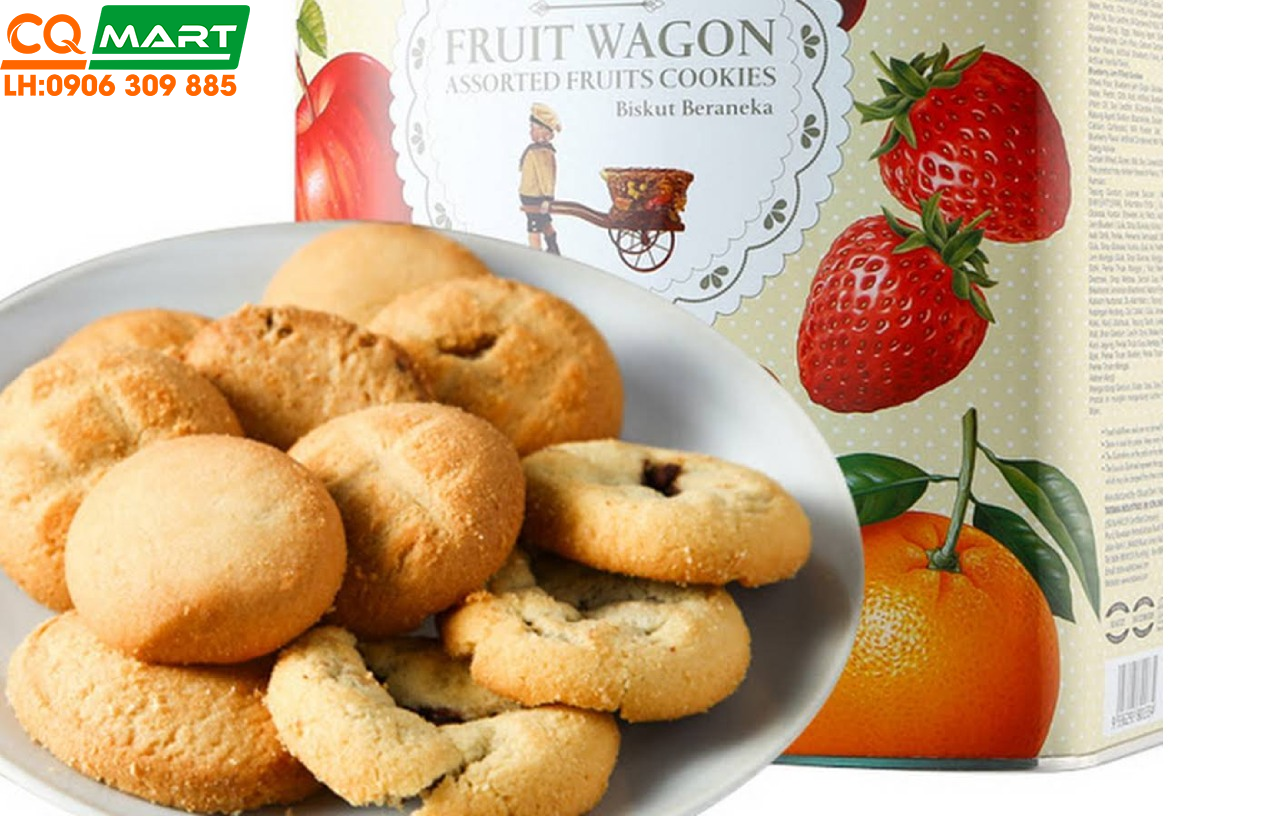 Bánh Quy Hỗn Hợp Fruit Wagon Assorted Fruit Cookies 700g