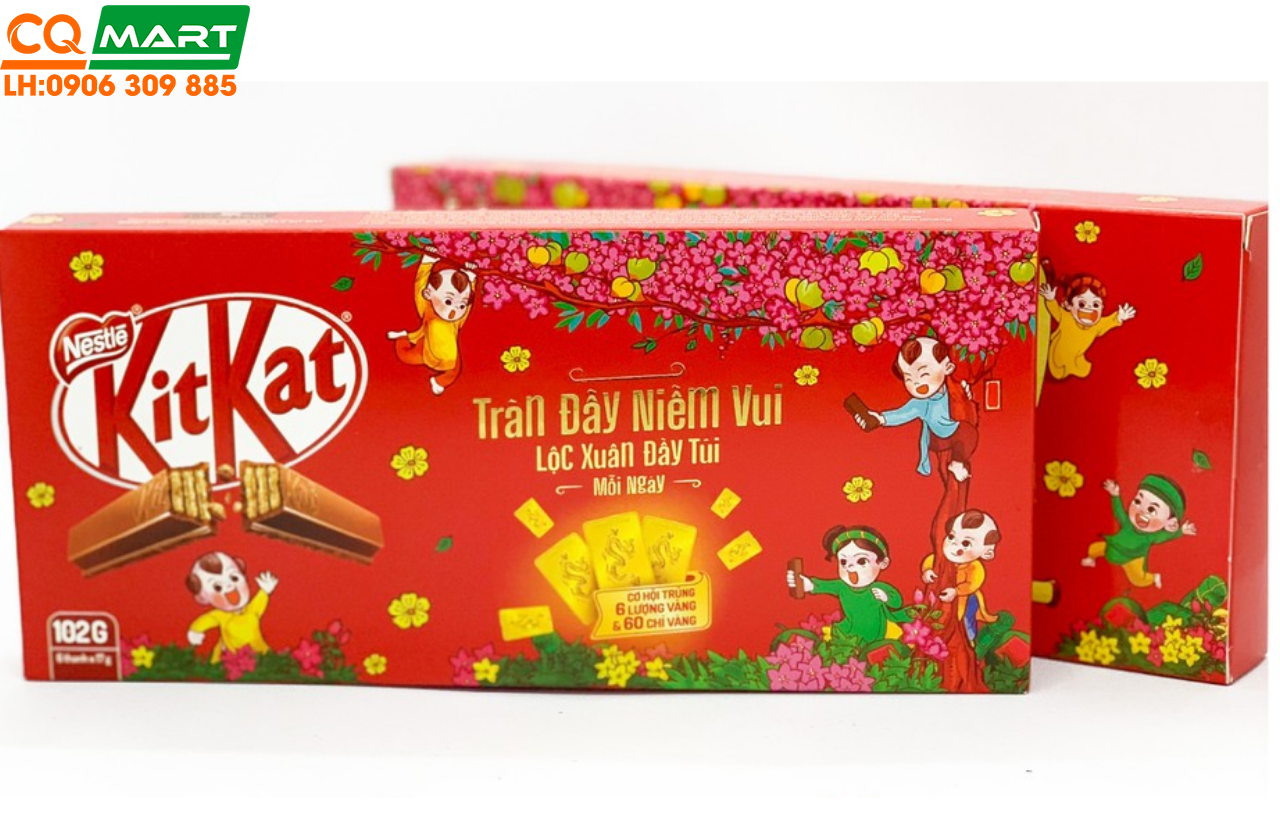 Socola KitKat Hộp 6 Thanh (102g) 