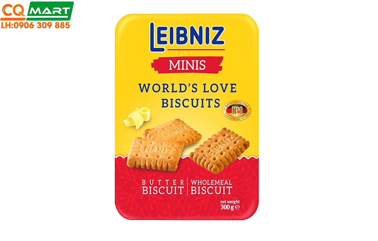 Bánh Leibniz World’s Love Biscuits Minis 300g