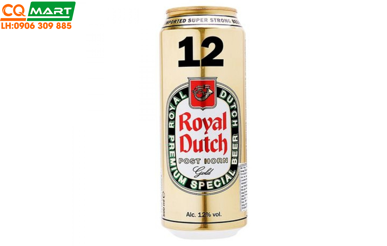 Bia Royal Dutch Post Horn Super Strong 12% Lon 500ml