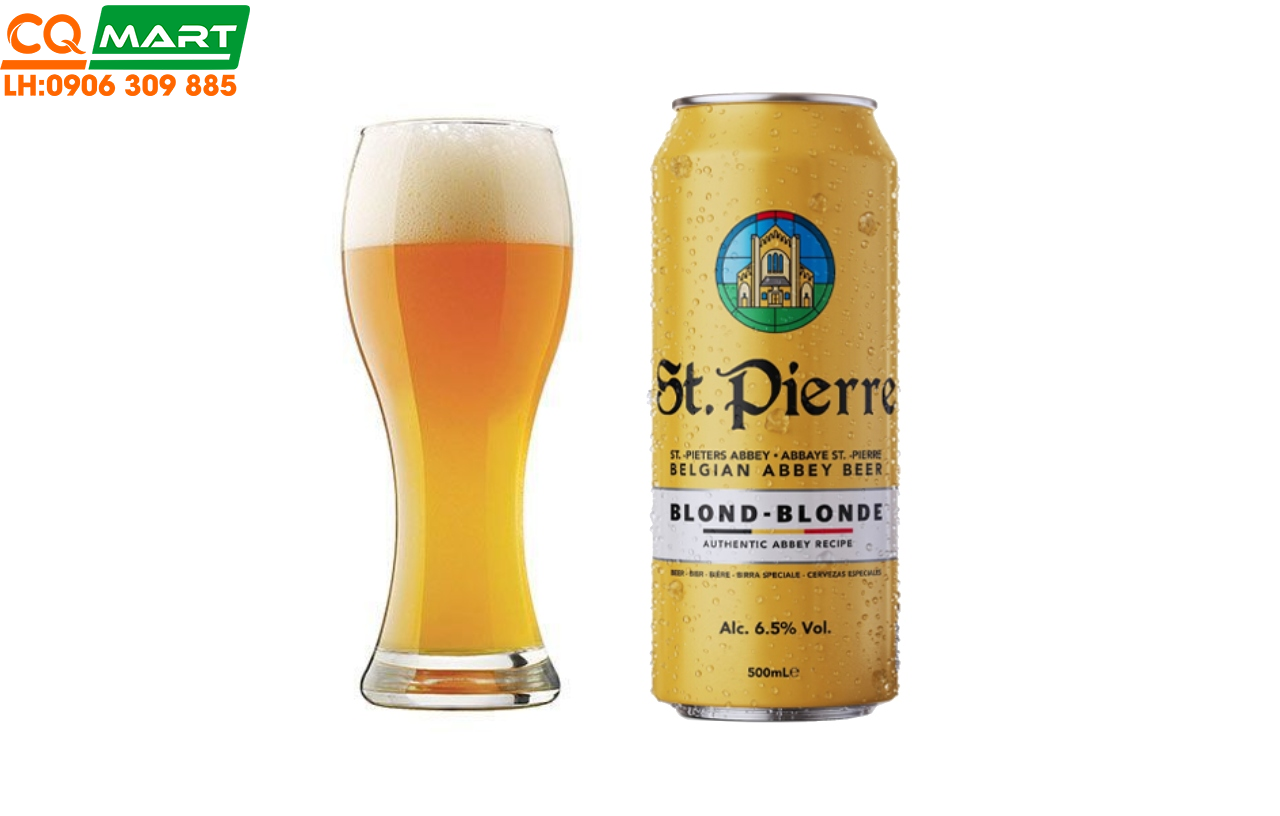 Bia St. Pierre Blond - Blonde 6,5% Lon 500ml