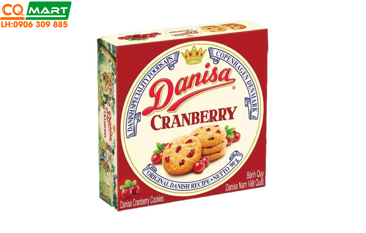 Bánh Quy Bơ Danisa Cranberry 90g