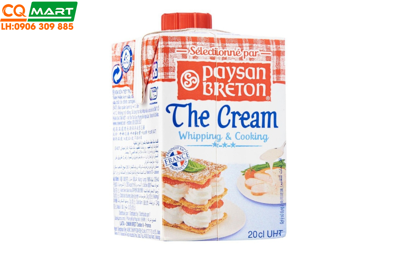 Kem Sữa Whipping Cream Paysan Breton 200g