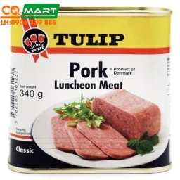 Thịt Heo Hộp Tulip Classic Pork Luncheon Meat Hộp 340g
