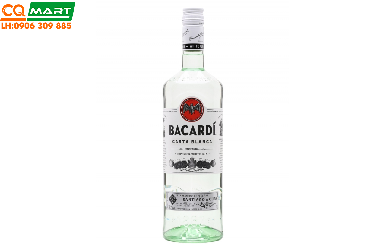 Rượu Rum Bacardi Trắng 40% Chai 750ml