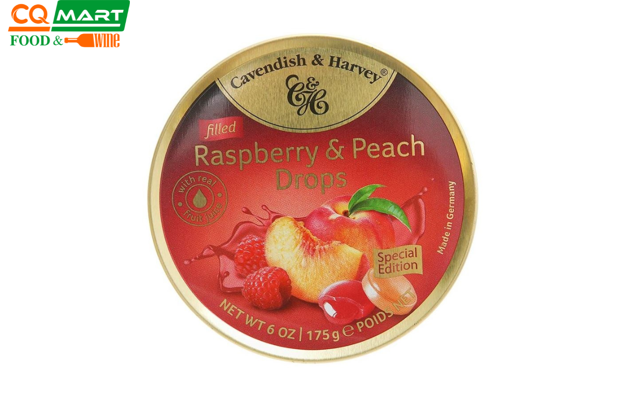 Kẹo Trái cây C&H Raspberry & Peach 175g