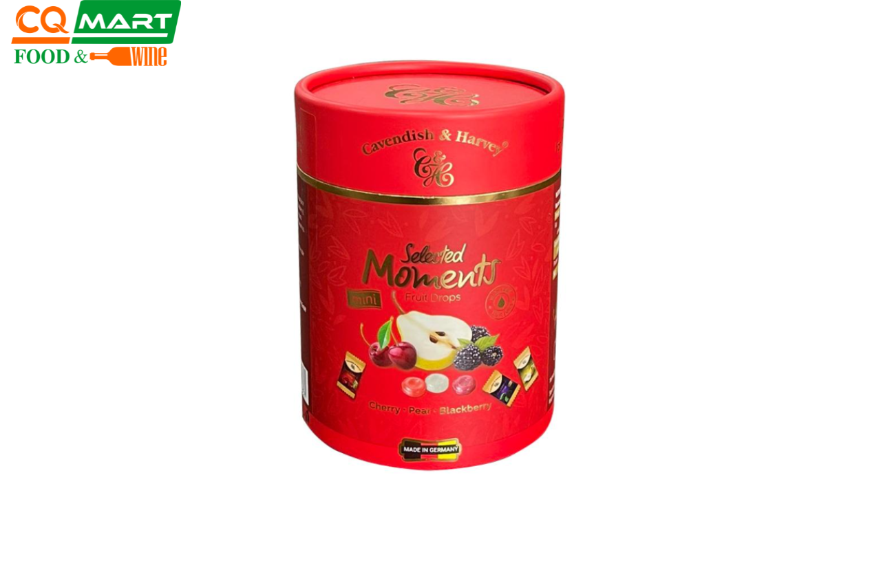 Kẹo hoa quả C&H Selected Moments Red 100g lon giấy 