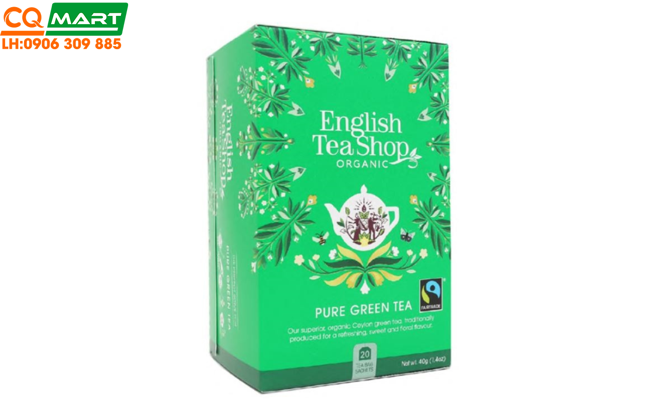 Trà Organic Green Tea Hiệu English Tea Shop 40g