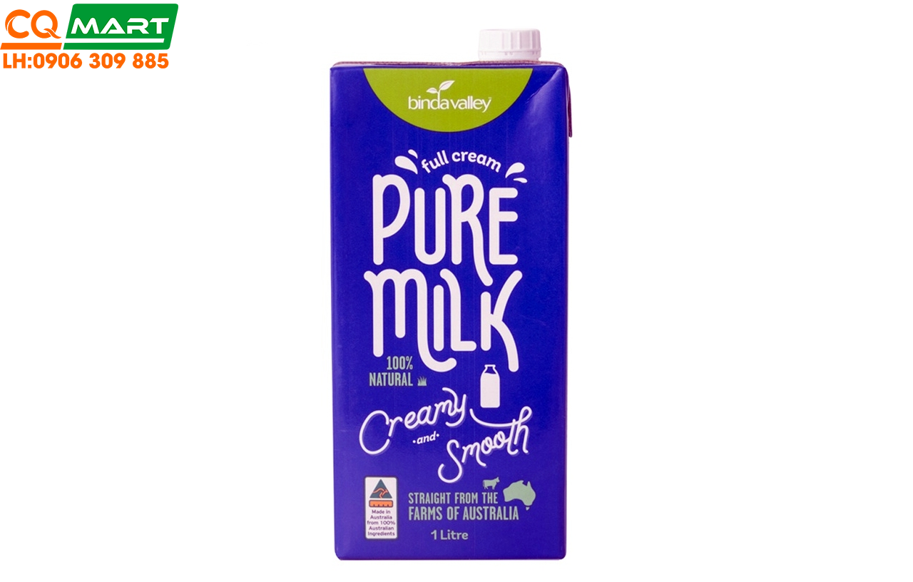 Sữa Tươi Pure Milk Nguyên Kem Úc Hiệu Binda Valley 1L