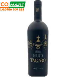 Rượu Vang Đỏ Ý Gravity Tagaro Primitivo Chai 750ml 