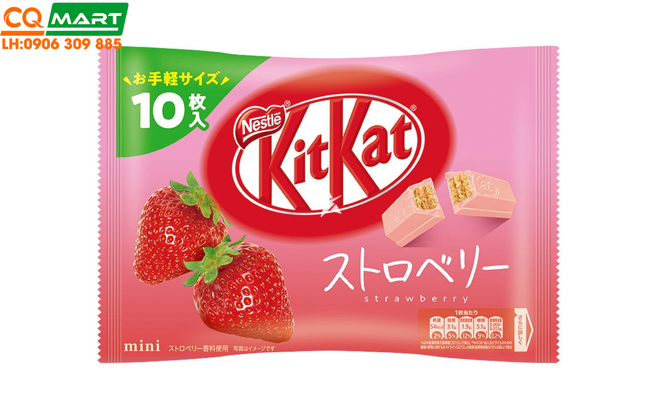 Bánh KitKat Socola Vị Dâu Nhật Bản 124,3g