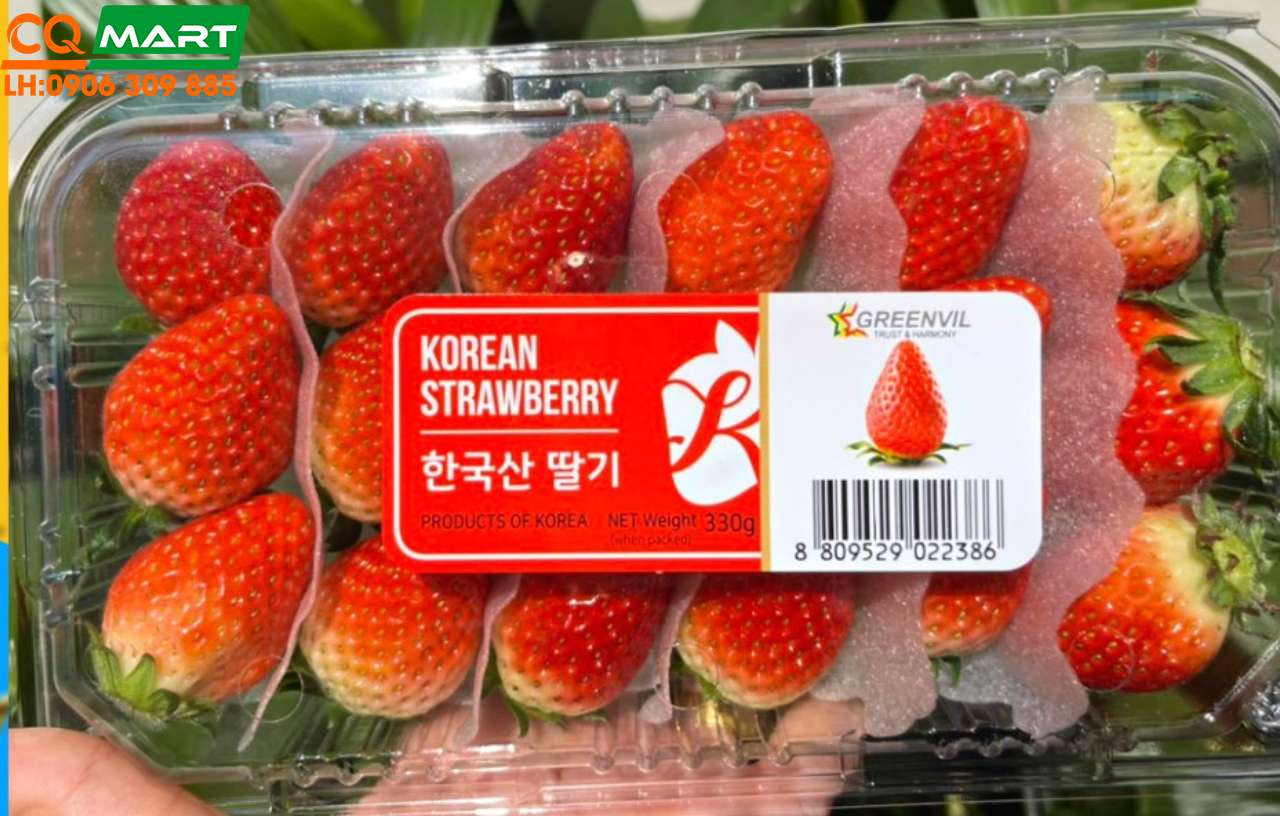 Dâu Tây Hàn Quốc Green Vill Hộp 330g