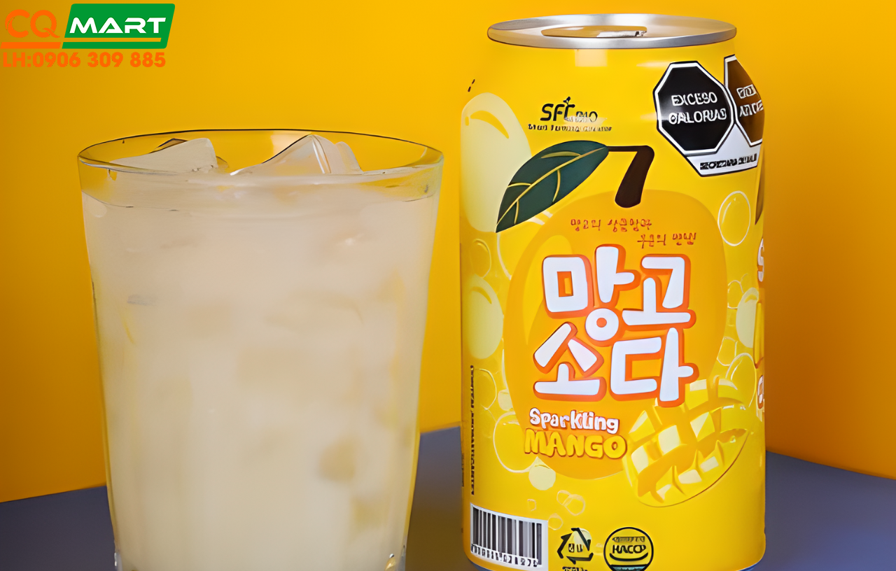 Soda Hàn Quốc SFC Vị Xoài Lon 350ml