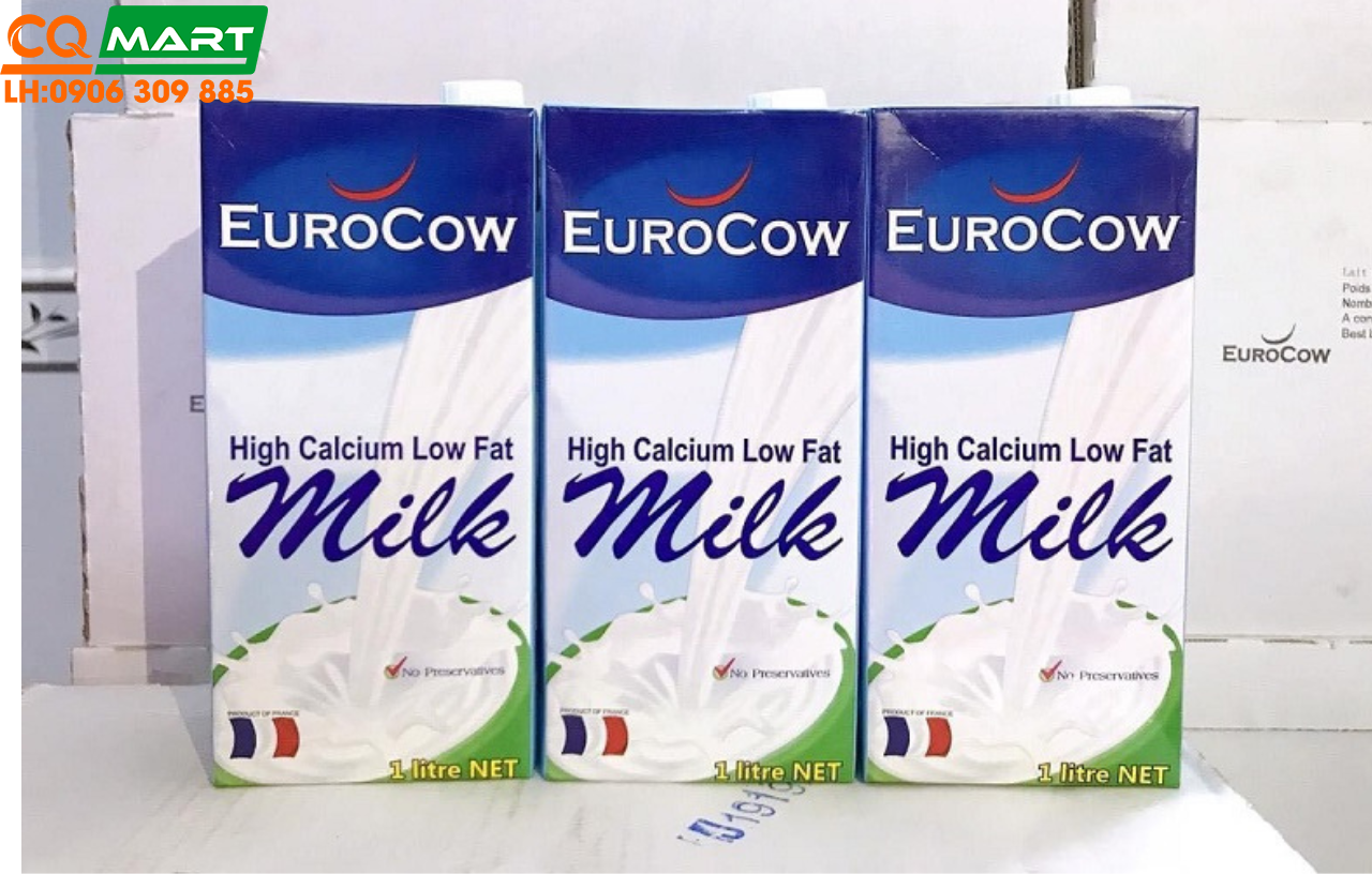 Sữa Tươi Canxi Ít Béo Eurocow Hight Calcium Low Fat 1L