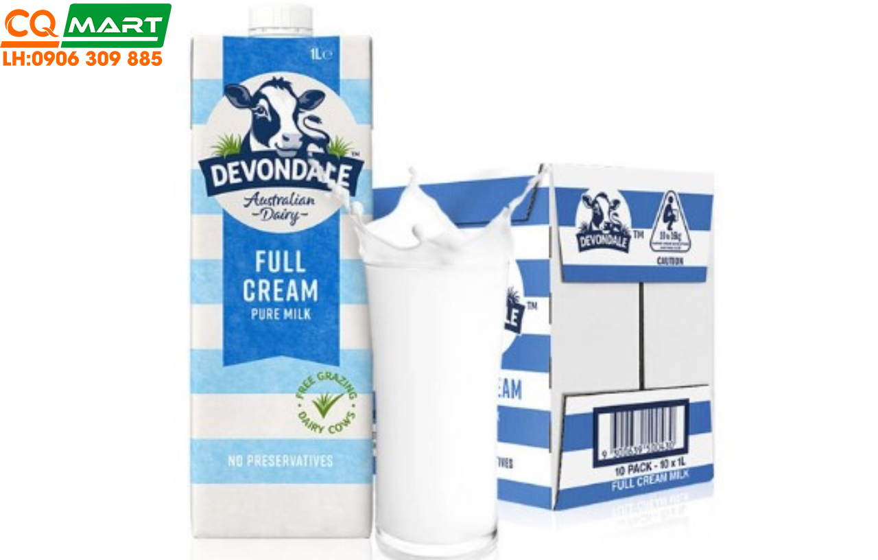 Sữa Tươi Úc Devondale Nguyên Kem Hộp 1L