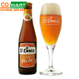 Bia Trái Cây Bỉ St Louis Premium Pêche 2,6% - Chai 250ml