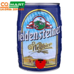 Bia Veldensteiner Weissbier 5.1% Bom 5L (Bom xanh)