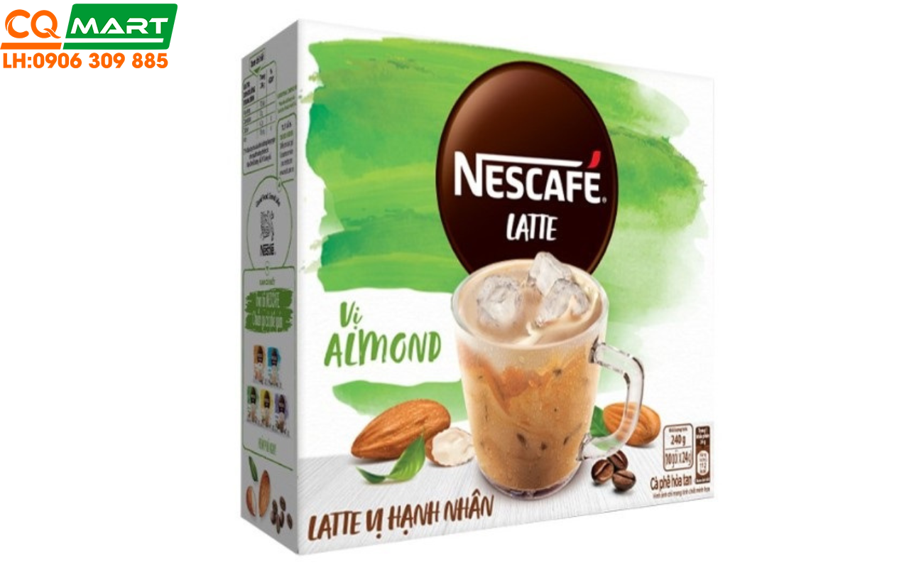 Cà Phê NESCAFÉ Latte Almond Vị Hạnh Nhân 240Gram