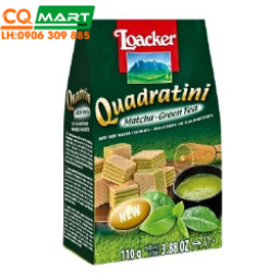 Bánh xốp Quadratini Matcha Greentea Loacker 110g