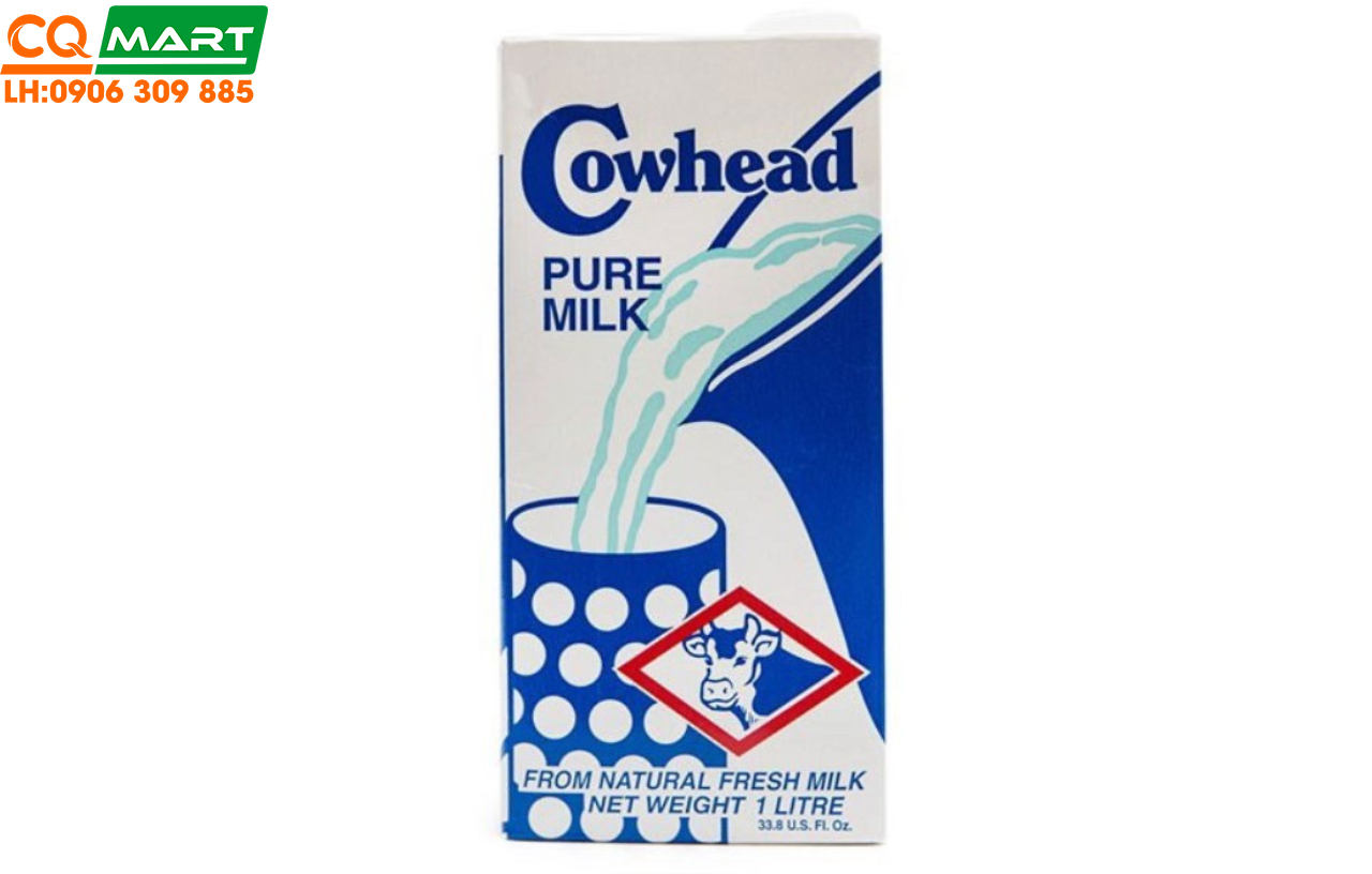 Sữa Tươi Úc Pure Milk CowHead Hộp 1L