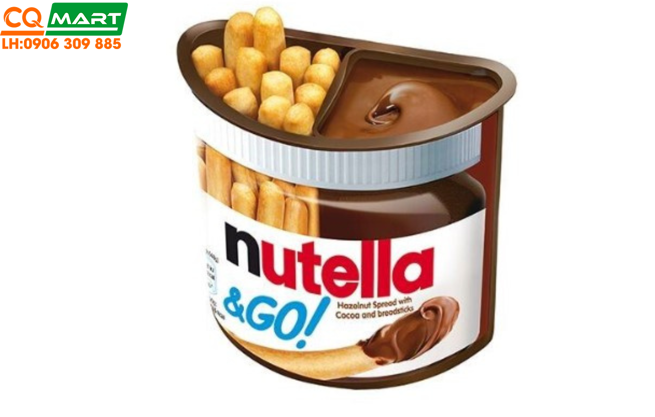 Bánh Que Kem Socola Hạt Dẻ Nutella Go Hazelnut Spread With Breads Mỹ 52G