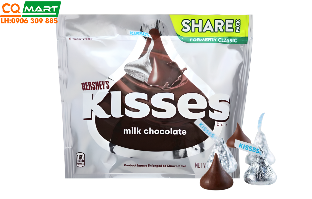 Socola Hershey's Kisses Milk Chocolate 306g