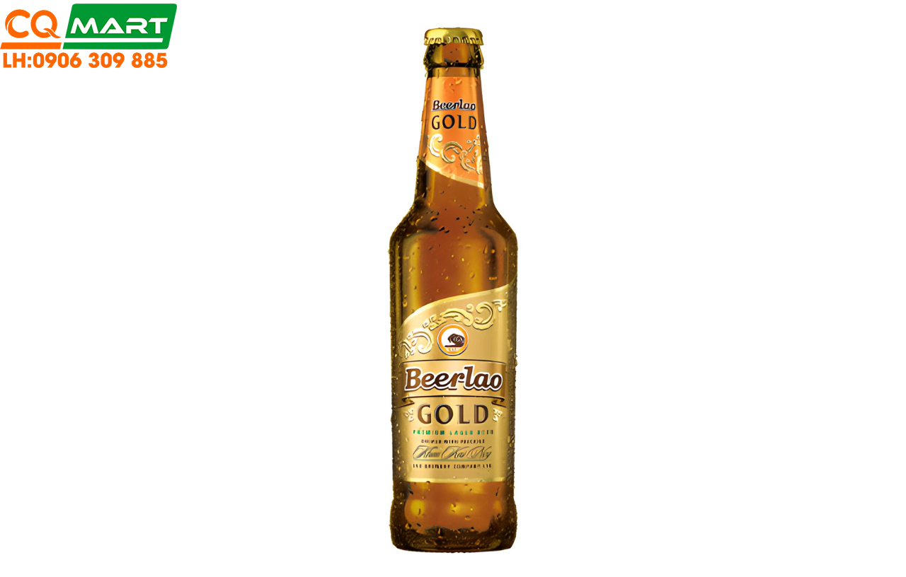 Bia Lào Vàng Beerlao Gold Premium Lager 5% Chai 330ml