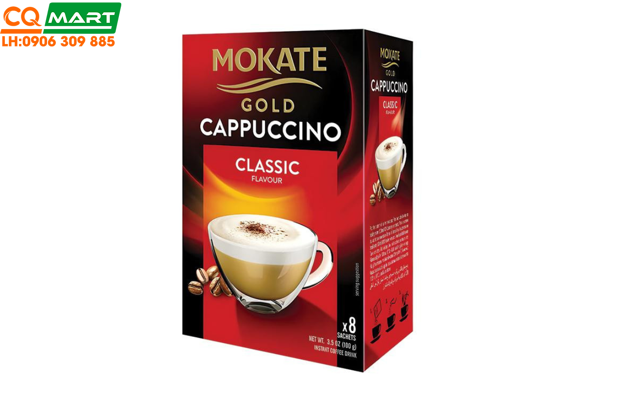Cà phê Mokate Gold Cappucino Classic 100g