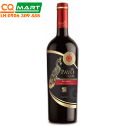 Rượu Vang Đỏ Chile Pavo Real Reserva Cabernet Sauvignon Tem Đen Chai 750ml