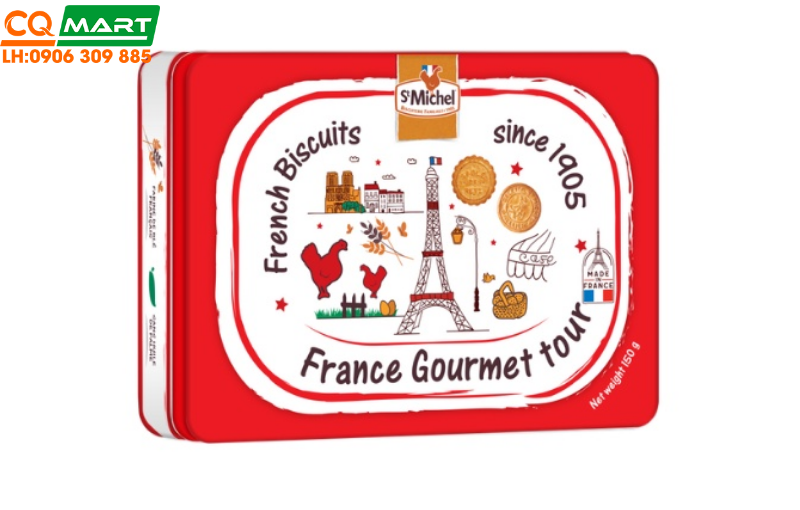 Bánh Quy Bơ ST Michel France Gourmet Tour Hộp 150g