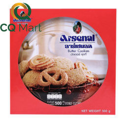 Bánh Quy Bơ Kiểu Đan Mạch Arsenal 500g Hộp Đỏ