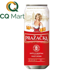 Bia Tiệp Prazacka Pale Lager 4% Lon 500ml