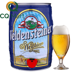 Bia Veldensteiner Weissbier 5.1% Bom 5L (Bom xanh)