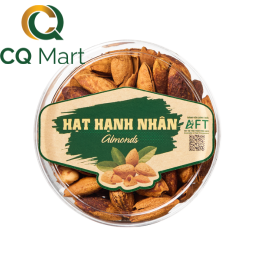 Hạt Hạnh Nhân CQ Food 200g - Hộp Tròn