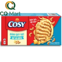 Bánh Quy Cosy Hạt Vị Bơ Và Điều Hộp Giấy 224g